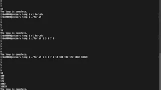 Shell Scripting 101 for loops