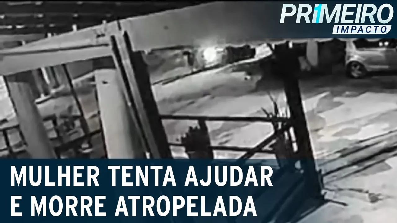 Mulher tenta ajudar e morre atropelada após discussão com motorista | Primeiro Impacto (18/05/23)