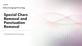 14 Special Chars removal or punctuation removal