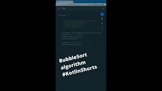 Bubble Sort Algorithm explained in 60 seconds