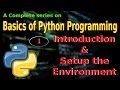 - Introduction to Python and Environment Setup