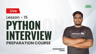 L15 Object Oriented Programming - Python Vamsi Bheemreddy GeeksforGeeks Python