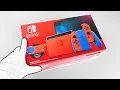 Best NINTENDO SWITCH Special Edition Unboxing Mario Red Blue Console