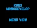 Kurs MonoDevelop - Menu View