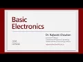 Basic Electronics - Lecture 02 Lab Working with Function Generator DSO and Breadboard