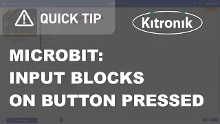 microbit MakeCode Editor - Input Blocks