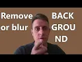 Selfie background remove or blur with Python like Zoom MS Teams Google Meet or Skype