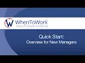Quick Start for New Managers