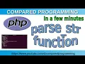 PHP string functions parse - str