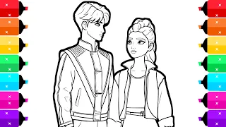 Jinu Loves Rumi KPop Demon Hunters Coloring Pages