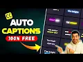Top 4 FREE AI Auto Caption Tools 2025 🔥 | No Watermark + Hindi \u0026 Urdu Subtitles