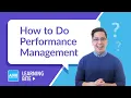 How To Do Performance Management AIHR Learning Bite
