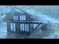 Heal the Soul to Sleep Soundly with Torrential Rain \u0026 Thunder Reverberating on a Rickety Tin Roof