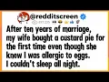 Lagu After 10 years of marriage, my wife bought a custard pie for the first time even though she knows...