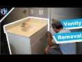 how to remove a bathroom vanity bathroom remodel