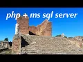 PHP SQL Server Integration Tutorial POST Method Connection