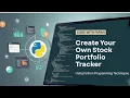 Python Stock Portfolio Tracker Project Real-Time Management Project using python