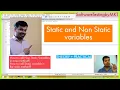Static and Non Static Variables in Java How to call Static and Non Static variable in Java