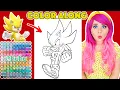 Color Super Sonic - Sonic The Hedgehog With Me COLOR ALONG WITH KIMMI