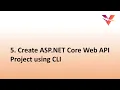 Create ASP NET Core Web API Project using CLI ASP NET Core Web API tutorial
