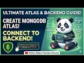 How to create an account in MongoDB Atlas and how to connect to the backend