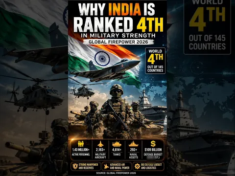 India vs The World: Why we are ranked 4th in military power 🇮🇳🪖 #indiannavy #geopolitics
