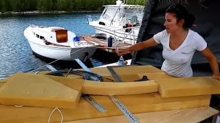 Atticus Update 77: Cutting a Wedge in our V-berth Foam