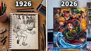 I Painted EVERY Anime Ever Made: 1926 to 2026