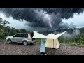 ‼️Testing a New TENT in HEAVY RAIN ⛈️ Camping Alone in the Forest During Heavy and Long Rain