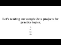 SAMPLE JAVA PROJECTS FOR PRACTICE SAMPLE JAVA THESIS FOR PRACTICE