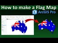 How to Clip an Image to a Shape in ArcGIS Pro Easy Flag Map Tutorial