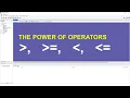 COMPARISON OPERATORS IN SQL SQL Tutorial For Beginners HINDI