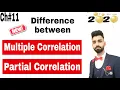Difference between Multiple Correlation Partial Correlation 2020 5 Chapter 11 Stat Tutor