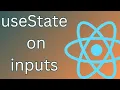 How to use react hook useState for form input fields