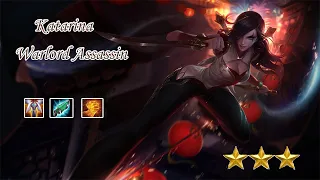 3 Stars Katarina | Chosen Warlords | Teamfight Tactics Fates (Victory)