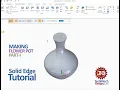Making Flower Pot Part-1 Solid Edge Tutorial