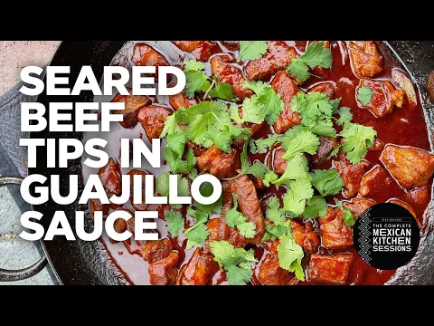 Download MP3 Rick Bayless Seared Beef Tips with Guajillo Chile Sauce \u0026 Caramelized Onions