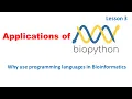 Biopython Course Applications of Biopython Lesson 3