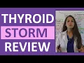 Thyroid Storm Nursing Pathophysiology NCLEX Review Thyrotoxic Crisis