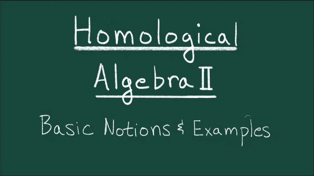 Introduction to Homological Algebra II: Basic Notions & Examples