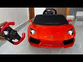 RC Lamborghini Aventador Unboxing Testing Remote Control Ride on Lamborghini Car