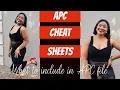 APC cheat sheets APC File Part 2