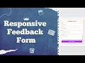 Create a Responsive Feedback Form with HTML CSS Full Tutorial for Beginners