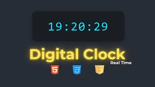 Build a STUNNING Digital Clock with HTML CSS JavaScript