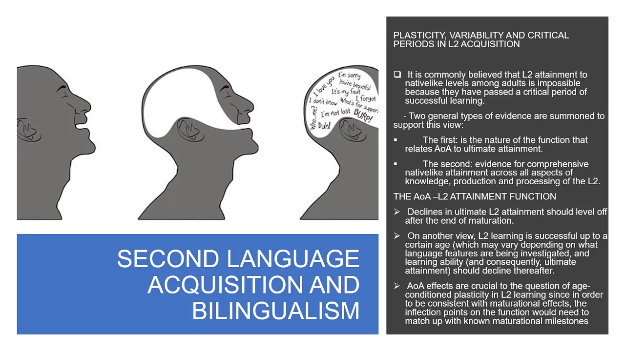 Plasticity, variability and age in second language acquisition and bilingualism