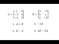 Desmos Matrix Calc Matrix Addition Subtraction and Scalar Multiplication