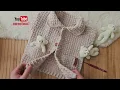 EASY CROCHET BABY VEST TUTORIAL | Seamless Crochet Baby Vest Pattern DIYHOW TO CROCHET A BABY VESTI