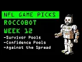 NFL Week 12 Picks Best Bets And Survivor Pool Projections Against The Spread RoccoBot