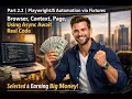 Part 2 2 PlaywrightJS Automation via Fixtures Browser Context Page Using Async Await Real Code