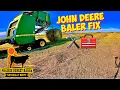 John Deere Baler Plugging Up and Hay Wrapping around Rollers here s an Easy Fix